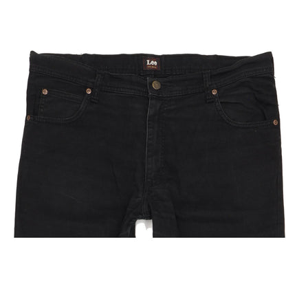 Lee Brooklyn Men Black Straight Regular Stretch Jeans W36 L31