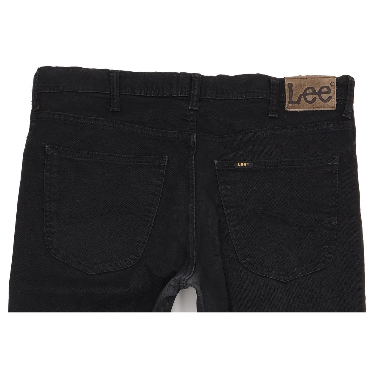 Lee Brooklyn Men Black Straight Regular Stretch Jeans W36 L31