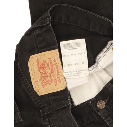 Levi's 521 Men Black Straight Regular Jeans W31 L30