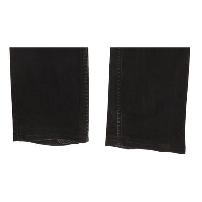 Lee Powell Men Black Straight Slim Stretch Jeans W38 L32