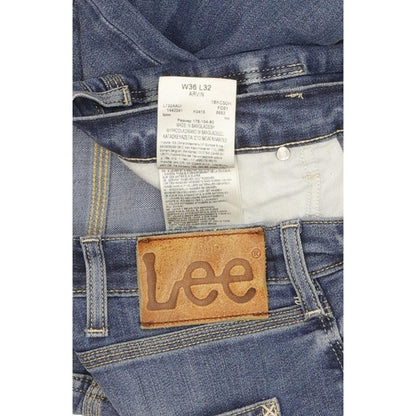 Lee Arvin Men Blue Tapered Slim Stretch Jeans W36 L31