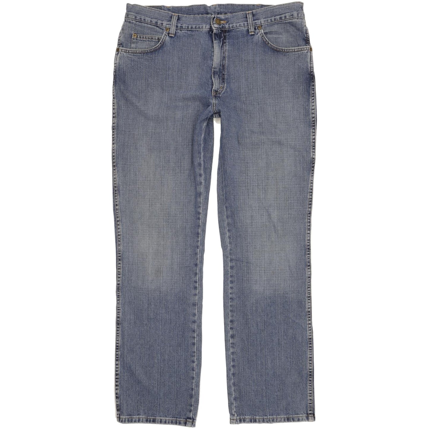 Wrangler Durable Quality Men Blue Straight Regular Jeans W38 L34