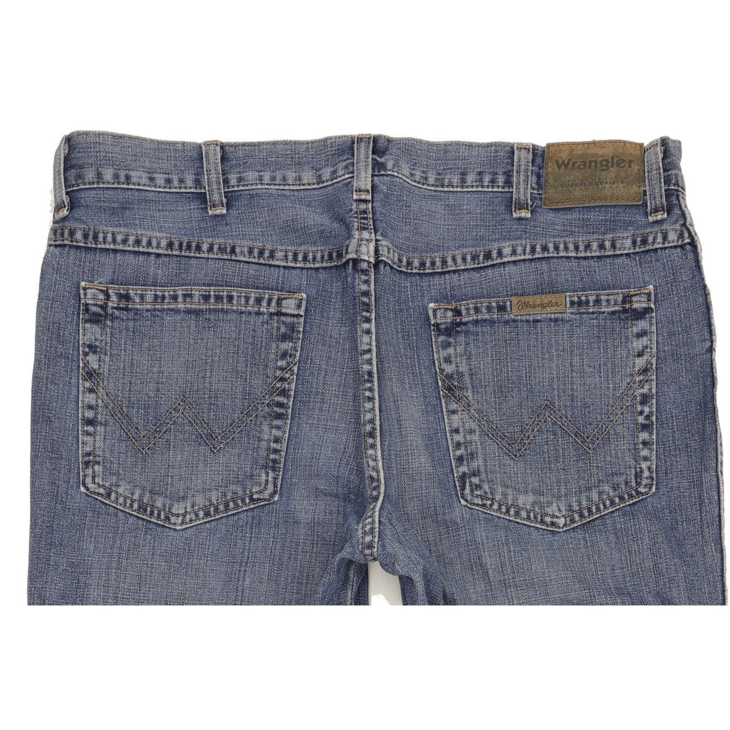 Wrangler Durable Quality Men Blue Straight Regular Jeans W38 L34