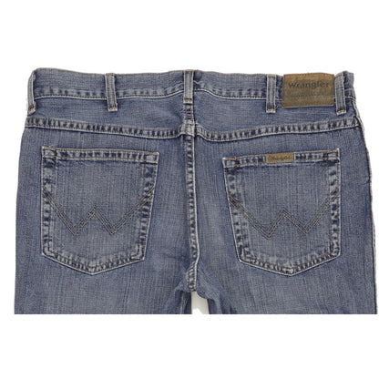 Wrangler Durable Quality Men Blue Straight Regular Jeans W38 L34
