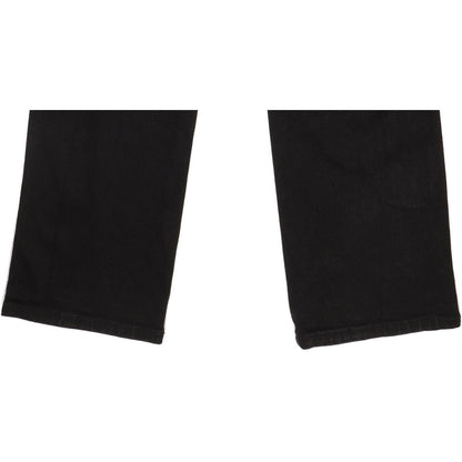 Wrangler Durable Quality Men Black Straight Regular Stretch Jeans W33 L32