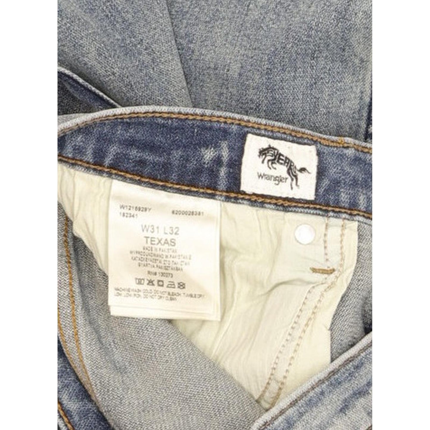 Wrangler Texas Men Blue Straight Regular Stretch Jeans W31 L32