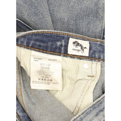 Wrangler Texas Men Blue Straight Regular Stretch Jeans W31 L32