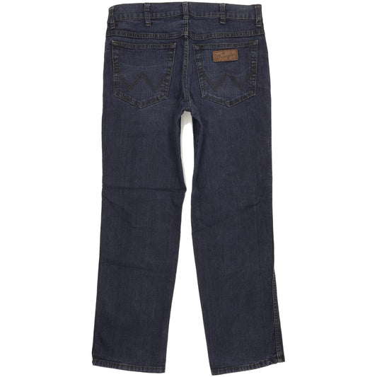 Wrangler Texas Men Blue Straight Regular Stretch Jeans W33 L30