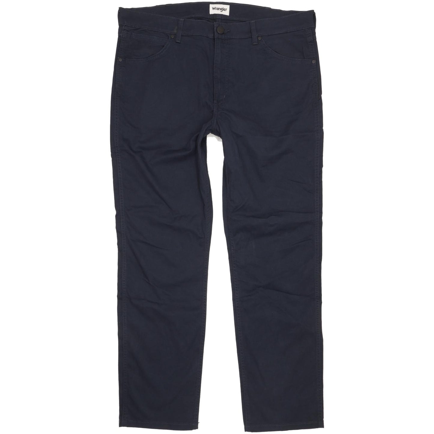 Wrangler Greensboro Men Navy Straight Regular Stretch Jeans W38 L31