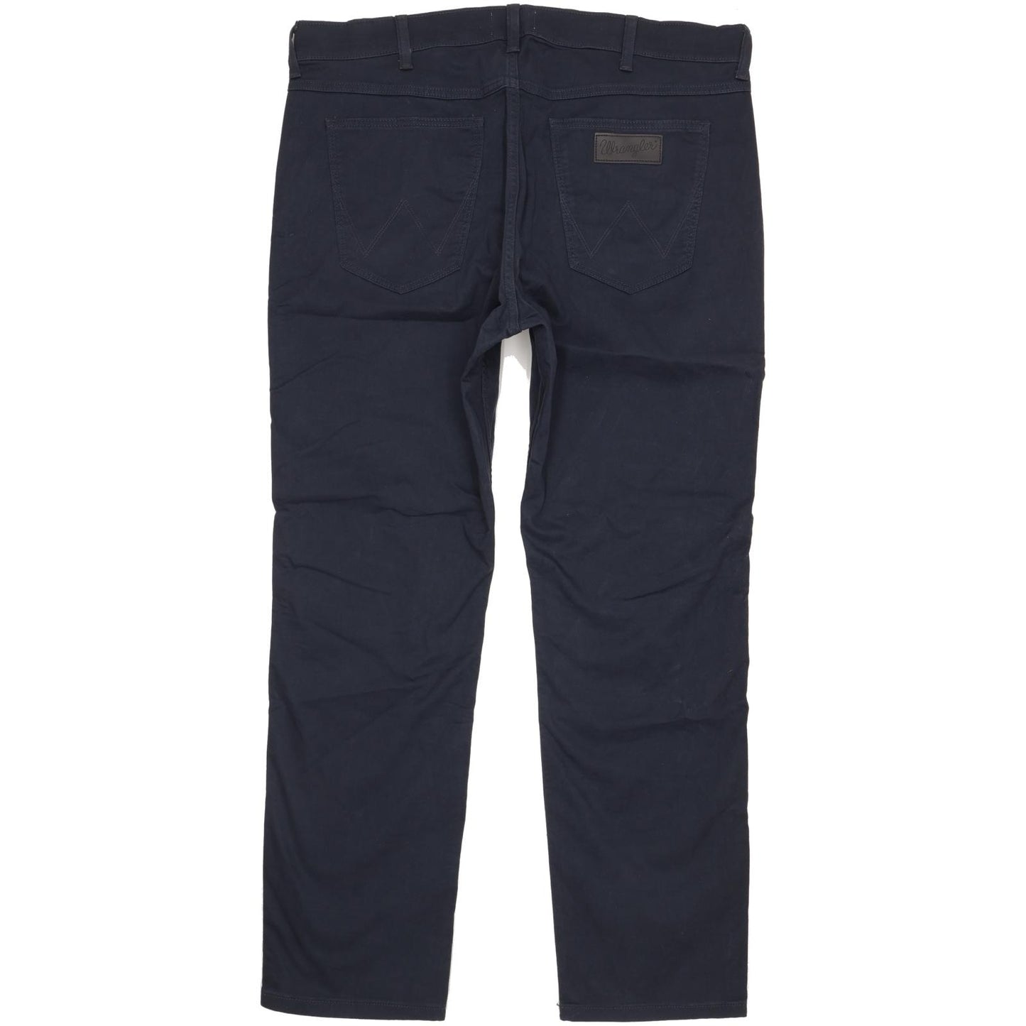 Wrangler Greensboro Men Navy Straight Regular Stretch Jeans W38 L31
