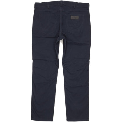 Wrangler Greensboro Men Navy Straight Regular Stretch Jeans W38 L31