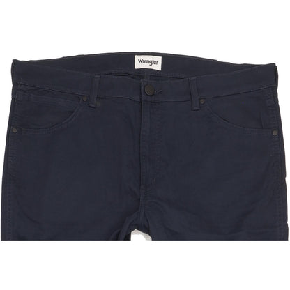 Wrangler Greensboro Men Navy Straight Regular Stretch Jeans W38 L31
