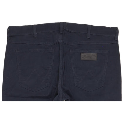 Wrangler Greensboro Men Navy Straight Regular Stretch Jeans W38 L31