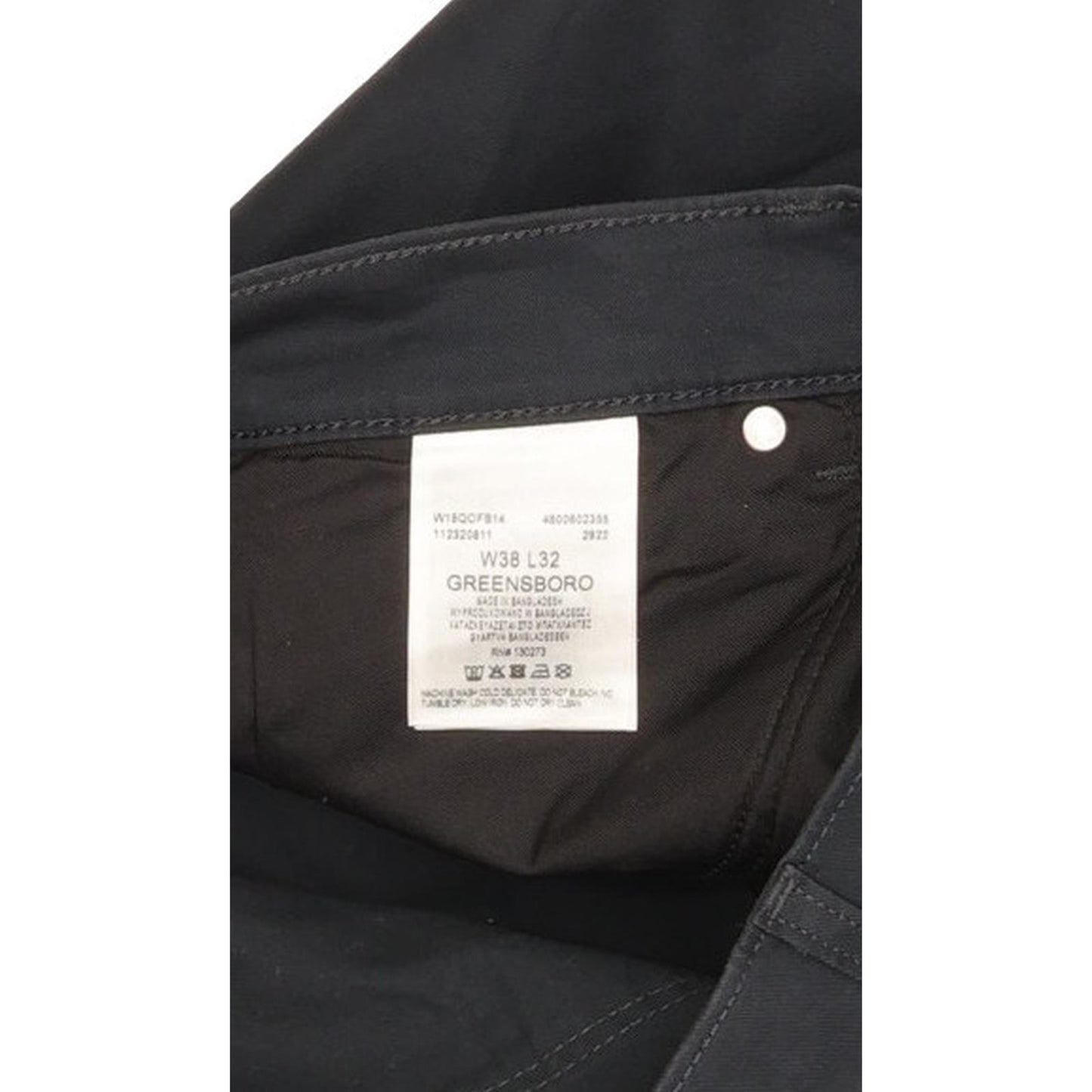 Wrangler Greensboro Men Navy Straight Regular Stretch Jeans W38 L31