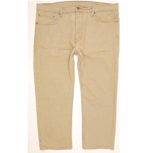 Levi's 502 Men Beige Tapered Regular Stretch Jeans W40 L25
