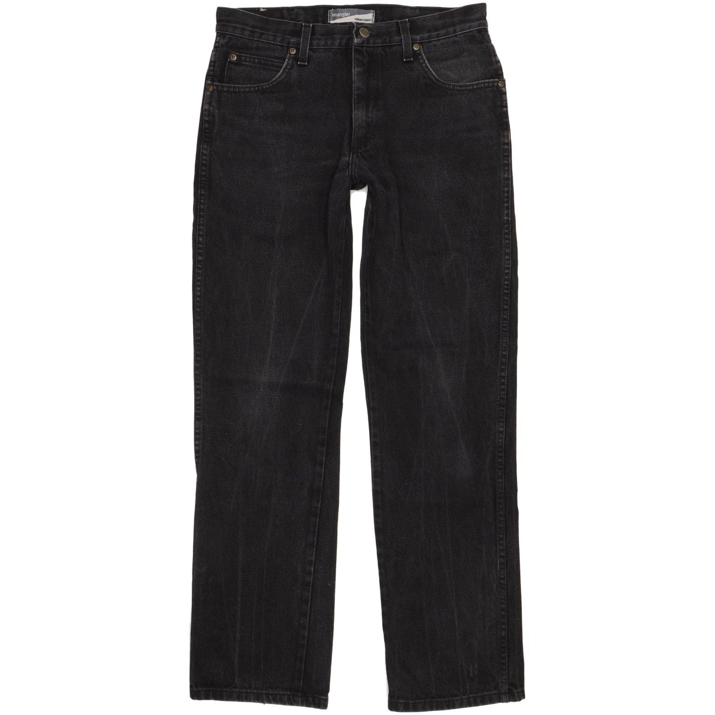 Wrangler Men Black Straight Regular Jeans W33 L33