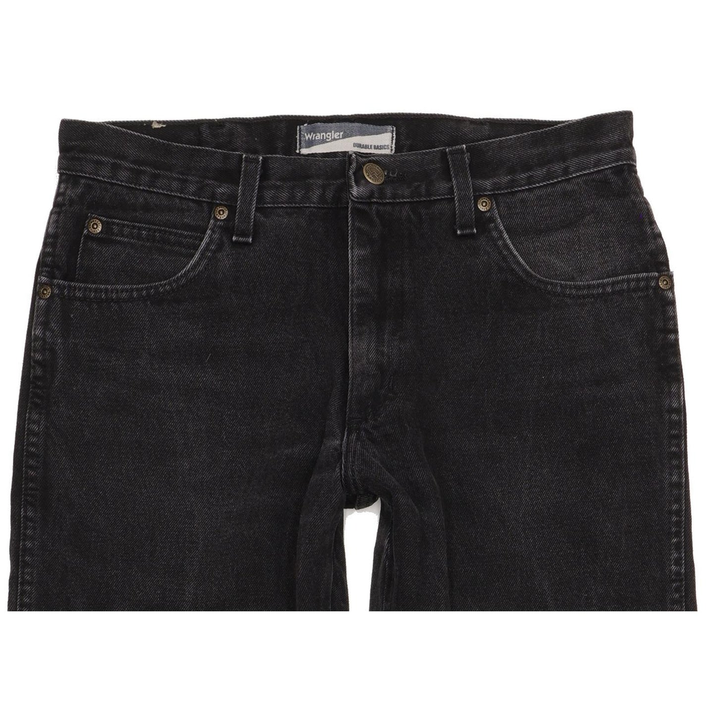 Wrangler Men Black Straight Regular Jeans W33 L33