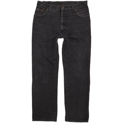Wrangler Men Black Straight Regular Stretch Jeans W34 L30