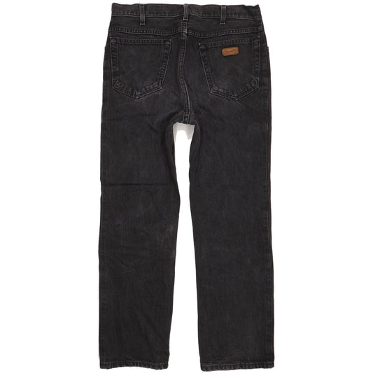 Wrangler Men Black Straight Regular Stretch Jeans W34 L30