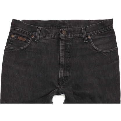Wrangler Men Black Straight Regular Stretch Jeans W34 L30