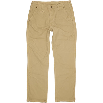 Wrangler Men Beige Straight Regular Jeans W33 L32