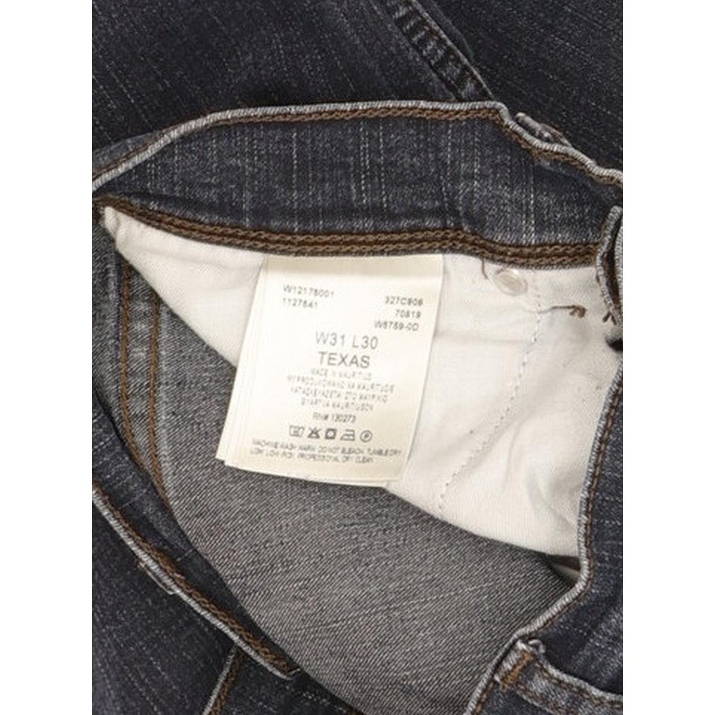 Wrangler Texas Men Blue Straight Regular Stretch Jeans W31 L29