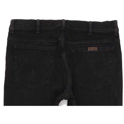 Wrangler Men Black Straight Regular Stretch Jeans W36 L32