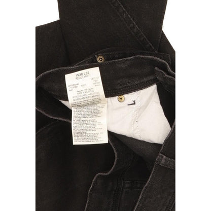 Wrangler Men Black Straight Regular Stretch Jeans W36 L32