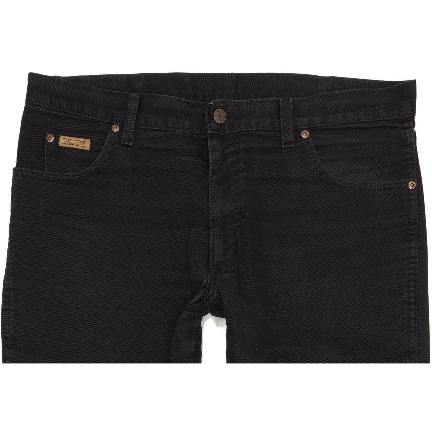 Wrangler Texas Men Black Straight Regular Jeans W36 L30
