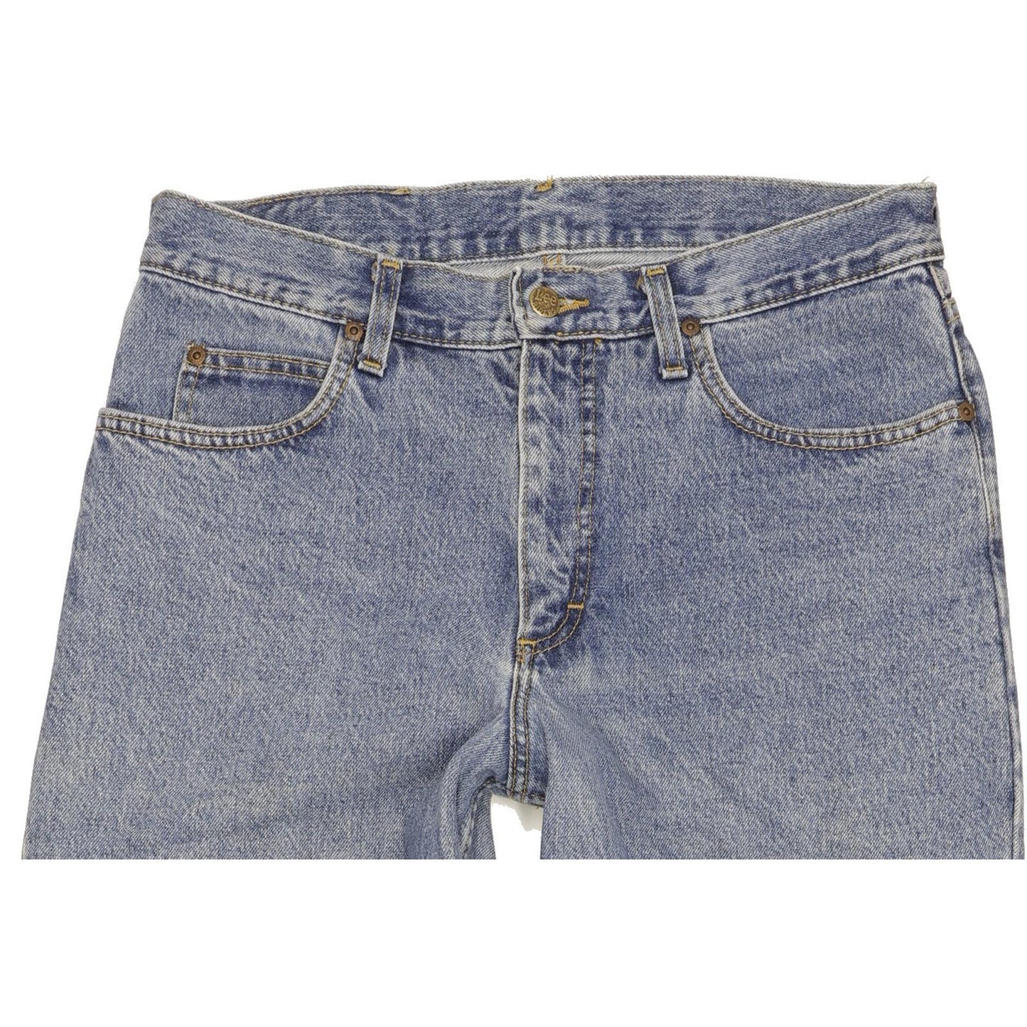 Lee Kansas Men Blue Straight Regular Jeans W33 L34