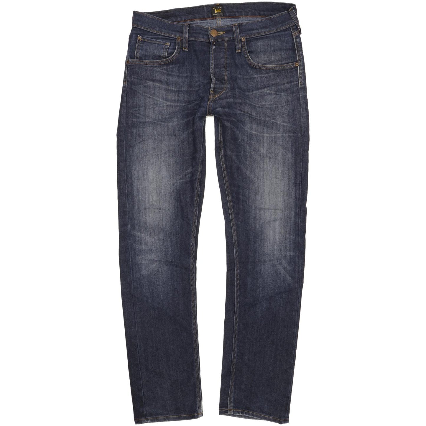 Lee Men Blue Straight Regular Stretch Jeans W32 L32