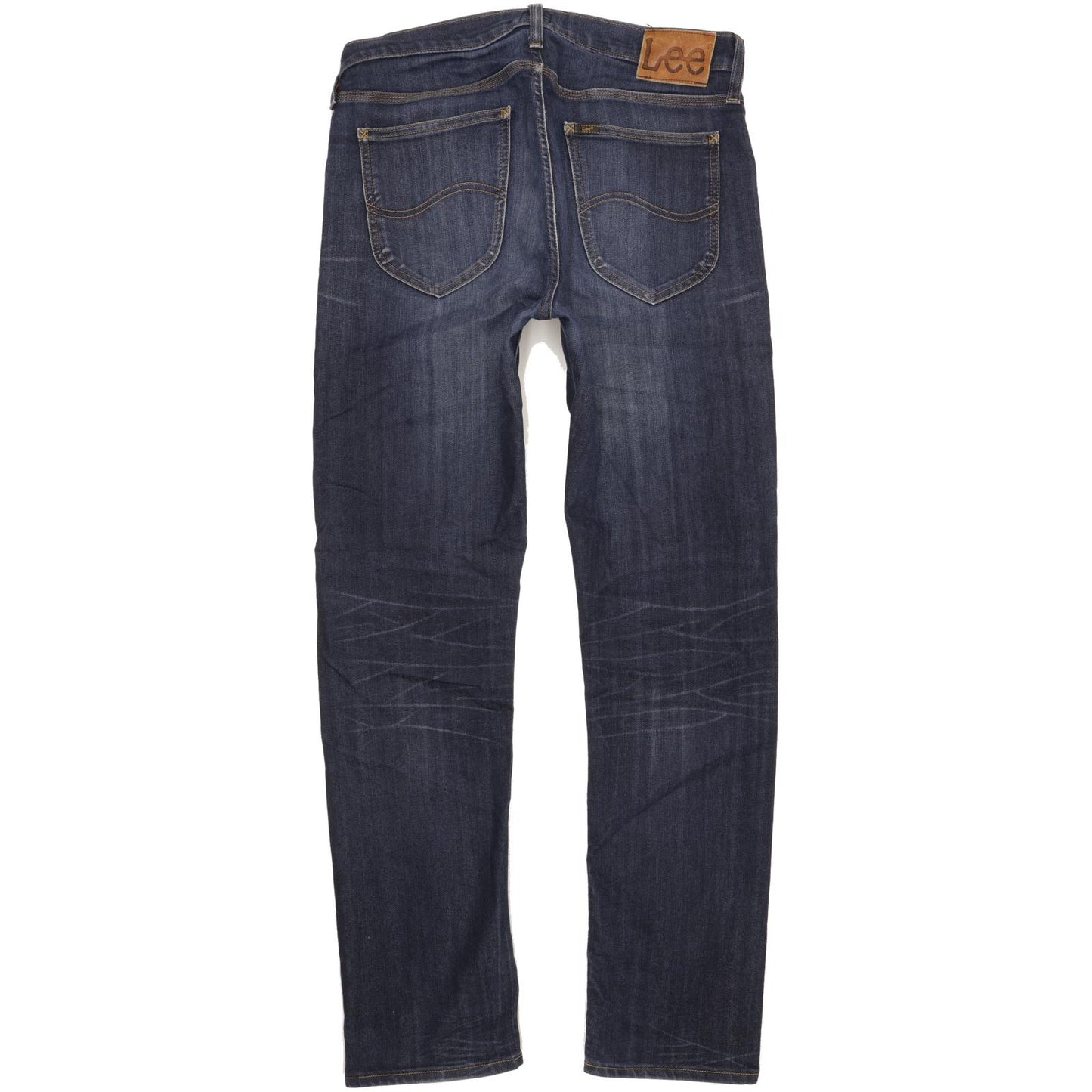 Lee Men Blue Straight Regular Stretch Jeans W32 L32