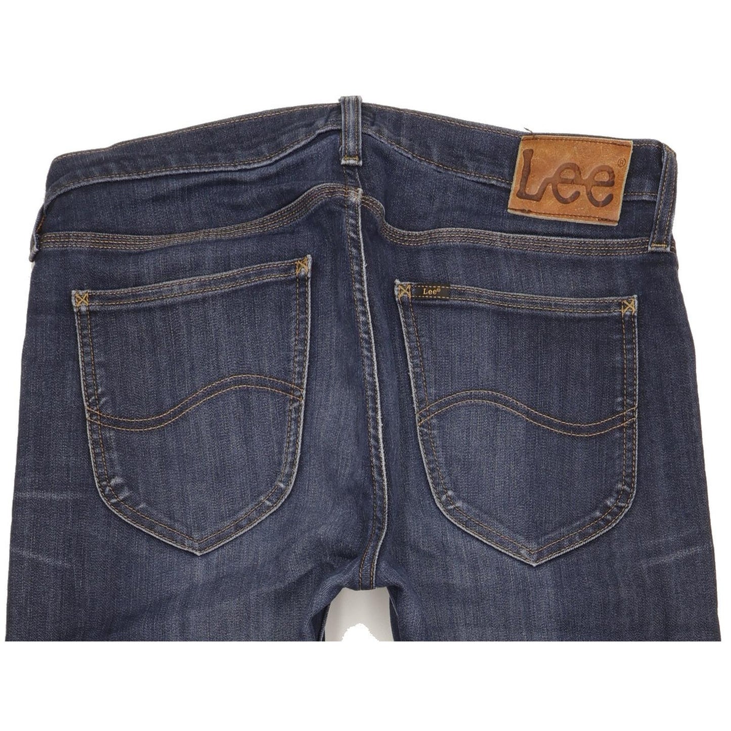 Lee Men Blue Straight Regular Stretch Jeans W32 L32
