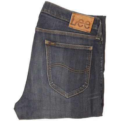 Lee Men Blue Straight Regular Stretch Jeans W32 L32