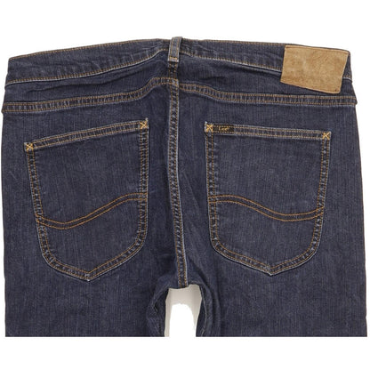 Lee Luke Men Blue Skinny Slim Stretch Jeans W33 L29