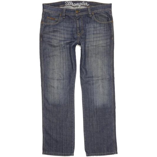 Wrangler Clyde Men Blue Straight Regular Jeans W36 L32
