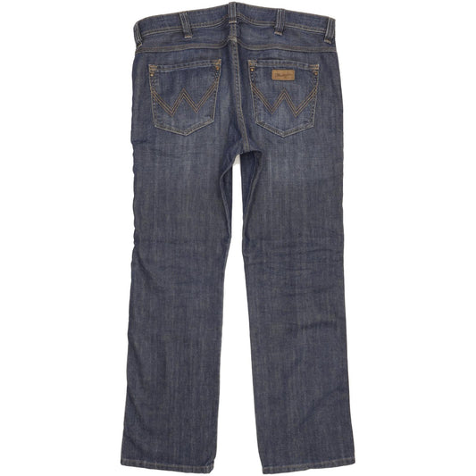 Wrangler Clyde Men Blue Straight Regular Jeans W36 L32
