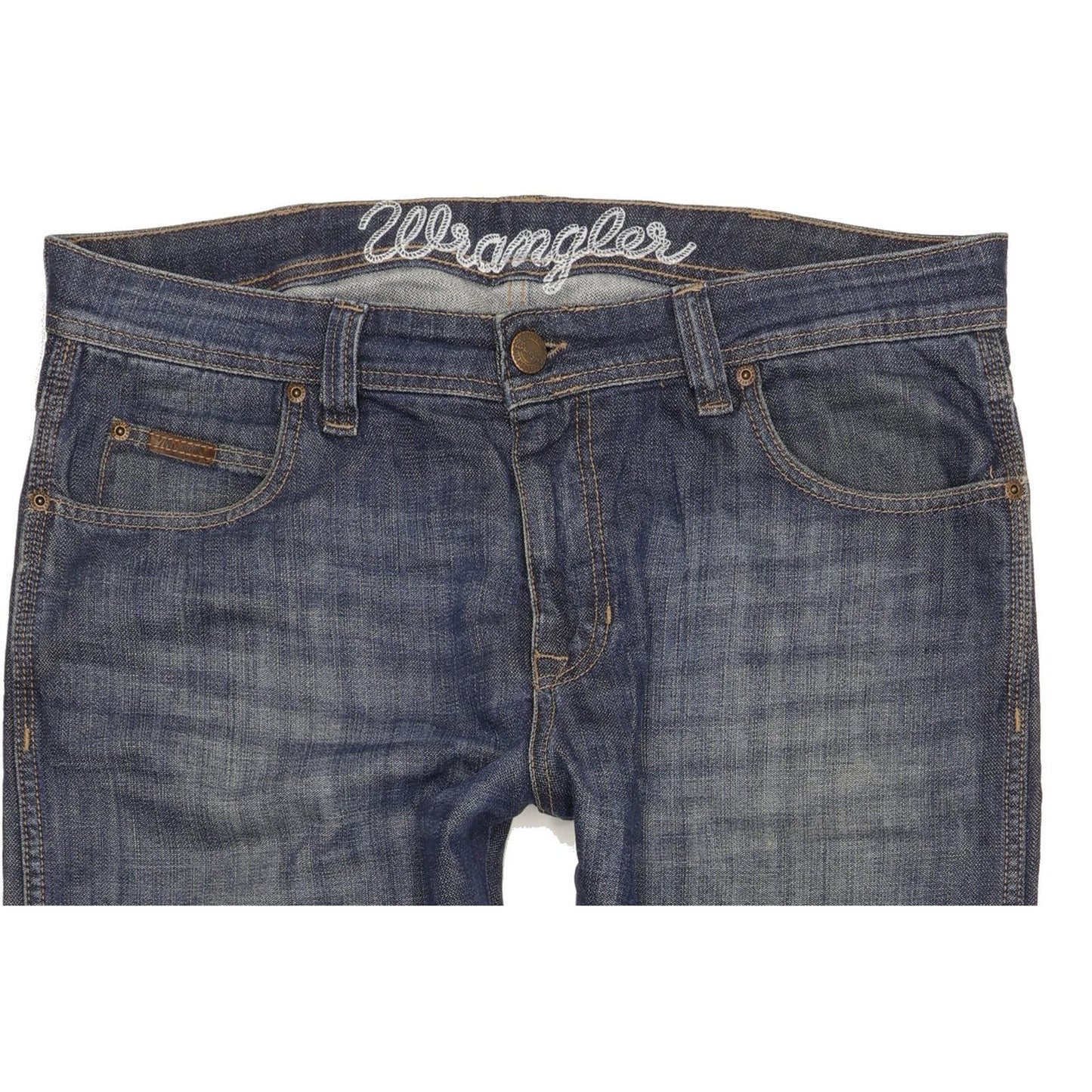 Wrangler Clyde Men Blue Straight Regular Jeans W36 L32