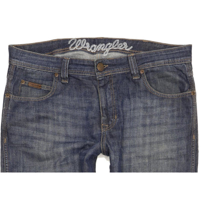 Wrangler Clyde Men Blue Straight Regular Jeans W36 L32