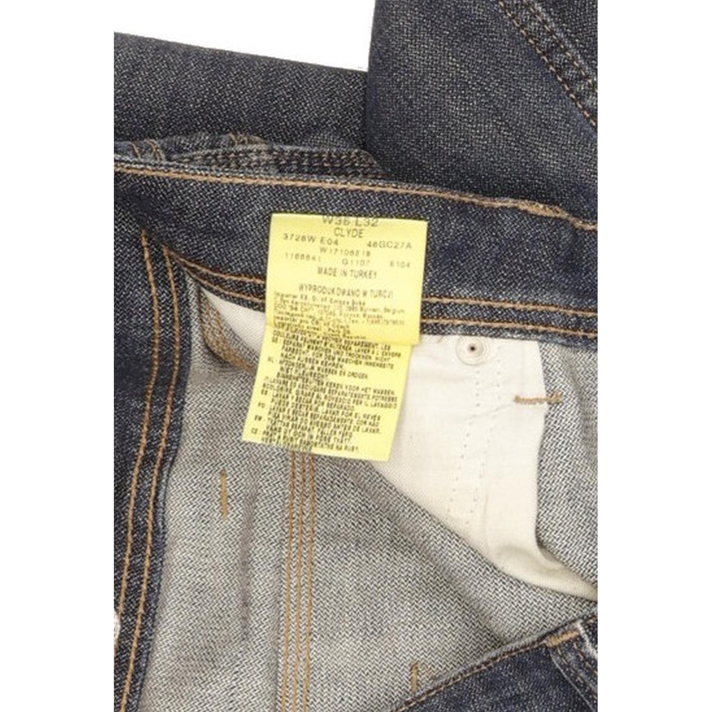 Wrangler Clyde Men Blue Straight Regular Jeans W36 L32