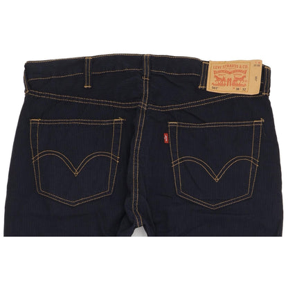 Levi's 501 Men Navy Straight Regular Trousers W38 L32