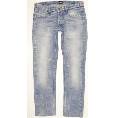 Lee Daren Men Blue Straight Slim Jeans W34 L32