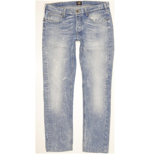 Lee Daren Men Blue Straight Slim Jeans W34 L32