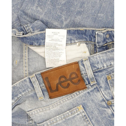Lee Daren Men Blue Straight Slim Jeans W34 L32
