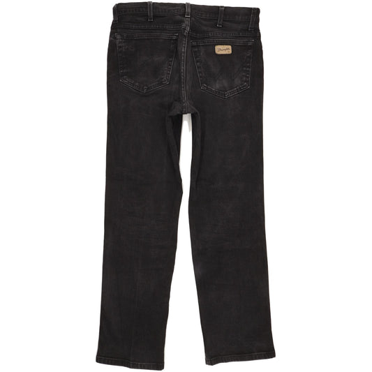 Wrangler Texas Men Black Straight Regular Stretch Jeans W33 L31