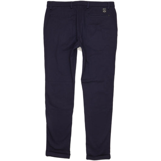 Replay Navy Skinny Slim Stretch Trousers High Waisted W34 L32