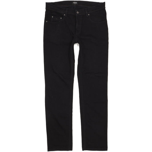 Pioneer Rando Men Black Straight Regular Stretch Jeans W34 L32