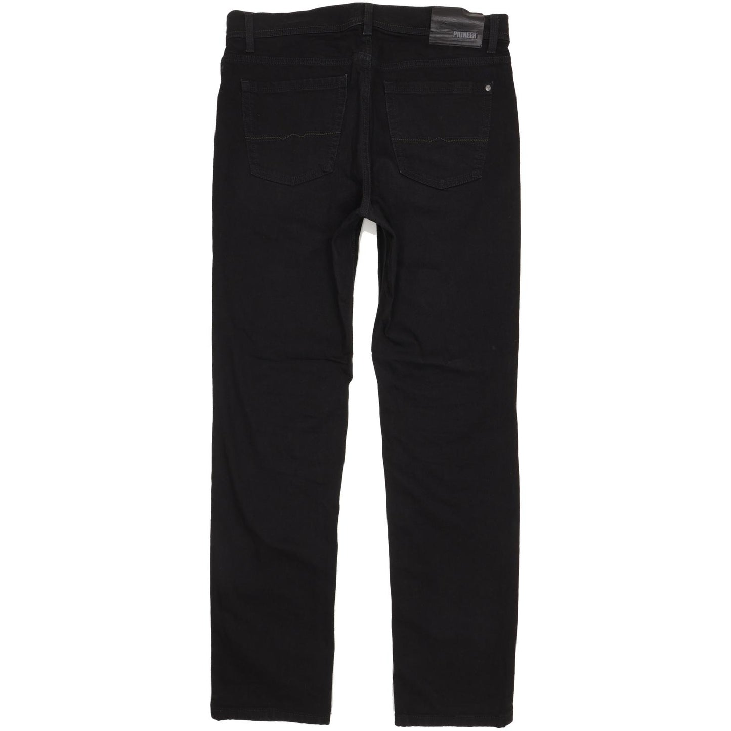 Pioneer Rando Men Black Straight Regular Stretch Jeans W34 L32