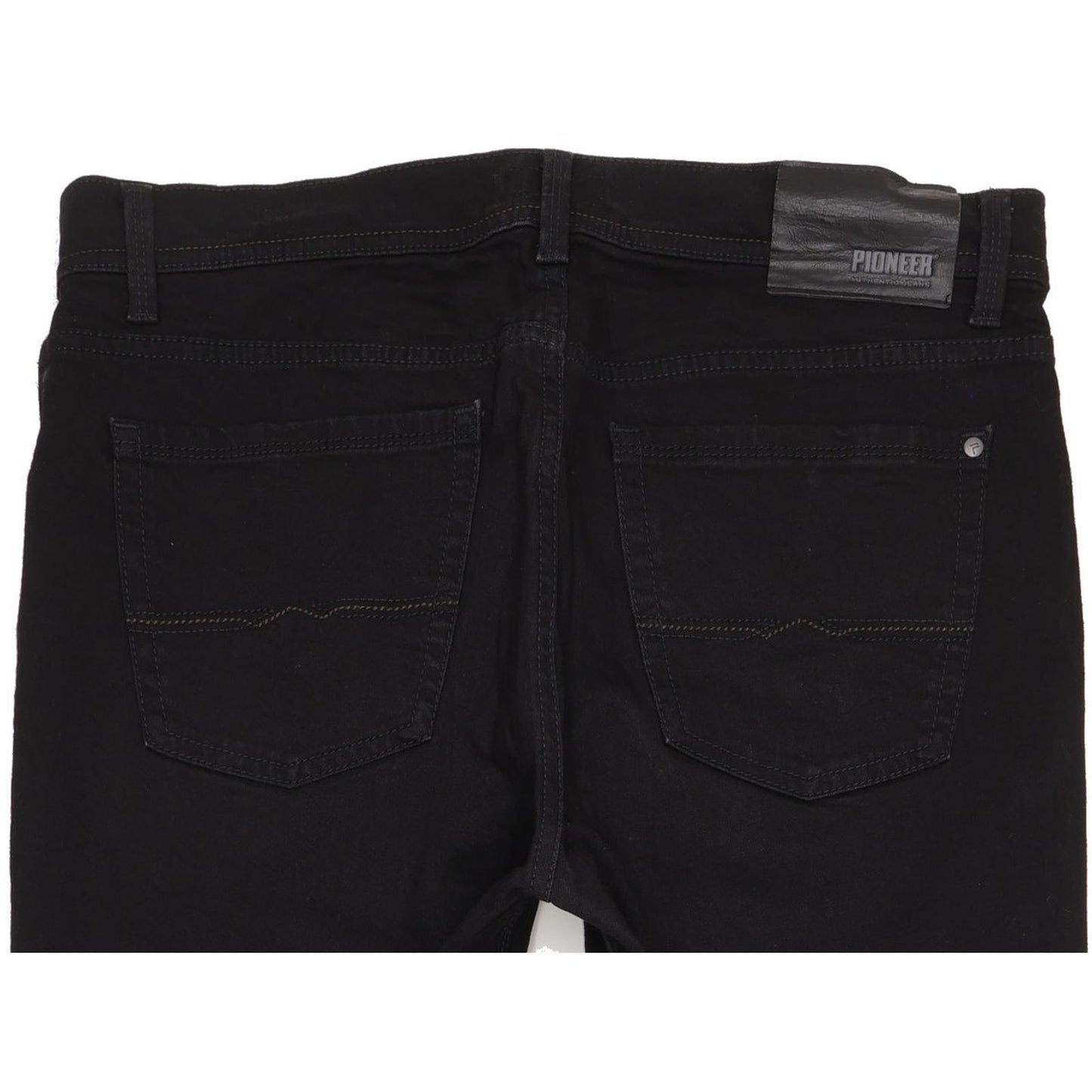Pioneer Rando Men Black Straight Regular Stretch Jeans W34 L32
