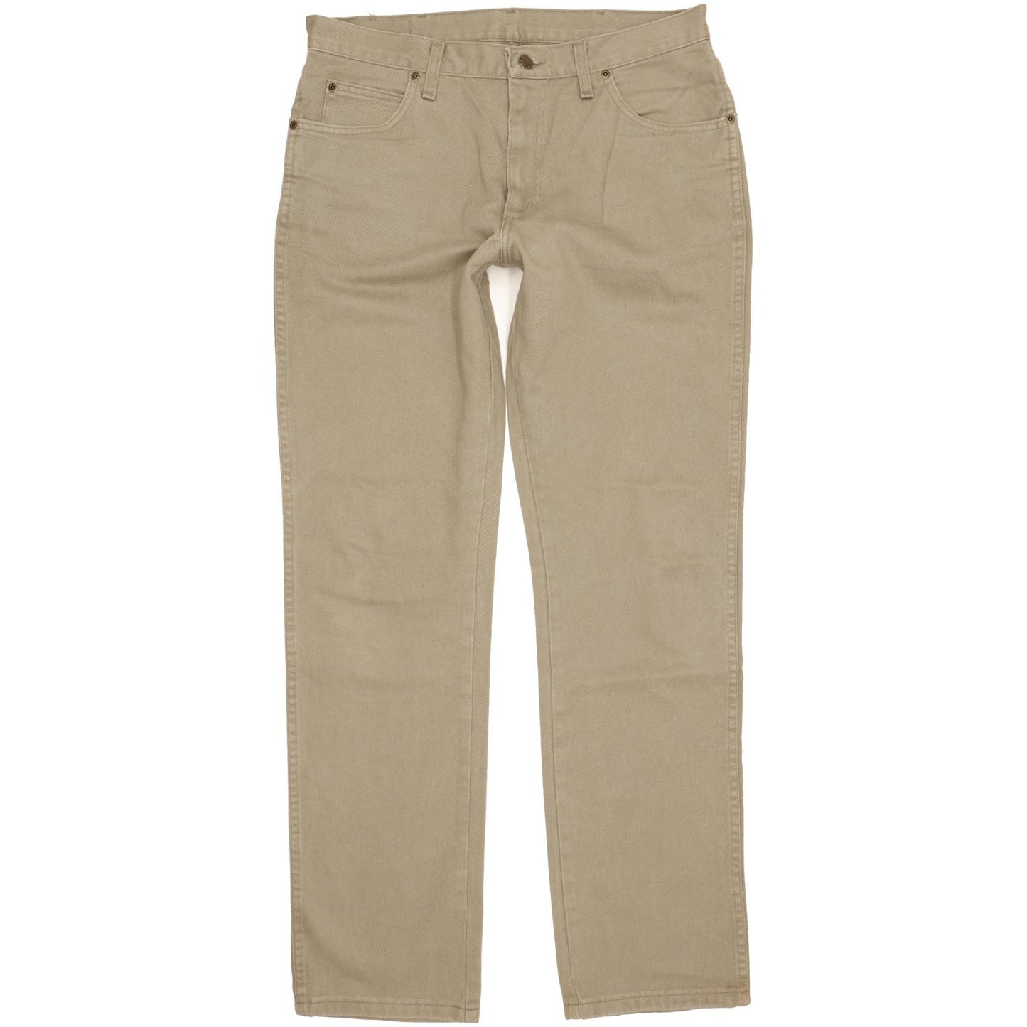 Wrangler Men Khaki Straight Regular Jeans W34 L34